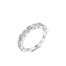 Cz Super Flash Sterling Silver Ring.