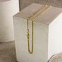 9ct Yellow Gold Plated 2mm Rounded Box Chain Necklace
