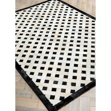 MONO WEAVE - Black and White Patterned Rugs