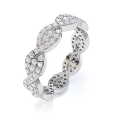 Gold / Platinum Diamond Full Eternity Ring RZ1498