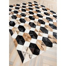 SAPPHIRE - Luxury Cowhide Rug by Master Craftsmen