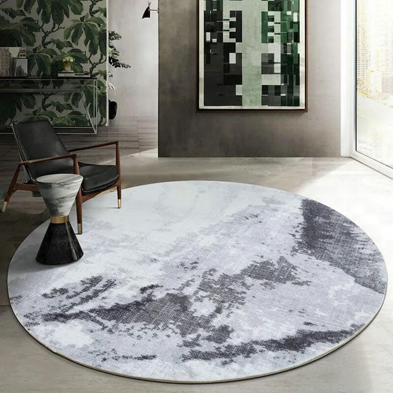 Abstract Round Rug