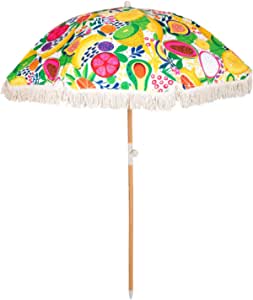 Bamboo Bungalow Fruit Salad Umbrellas- Beach Shelter- Compact/Folding- Stand/Tent for All Weather, Sunshade Umbrella with Carry Bag