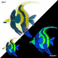 Moorish Idol Glow in the Dark Swimming Pool Mosaic - Family