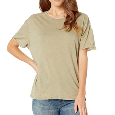 Ladies light camel recycled t-shirt