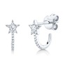 Buy 0.17ct 14k White Gold Diamond Star Earring