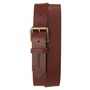 BARBOUR Contrast Leather Belt, Main, color, OLIVE/ BROWN