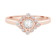 VIVAAN 'Love Song' Rose Cut Diamond Ring