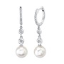 Cultured Pearl &amp; Diamond Earrings