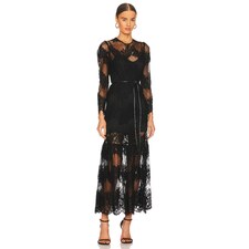 Karina Grimaldi Lucilla Dress in Black | REVOLVE