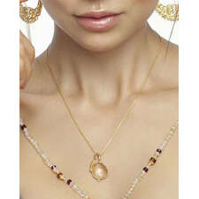 Angel necklace rose quartz