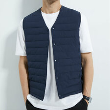 Manufacturer of Navy Blue Jacket with Leather Patch