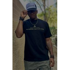 Heavy Black Chakra Box Fit Tee