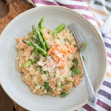  RISOTTO SALMON &amp; ASPARAGUS (850L)