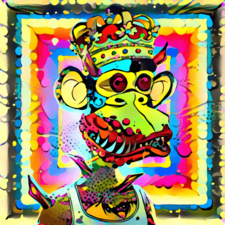 Ape on Canvas #12 - Hidden_Gems | OpenSea