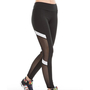 Eco-friendly black mesh leggings