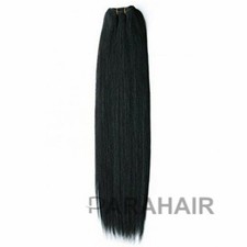 10" Jet Black (#1) Straight Indian Remy Hair Wefts
