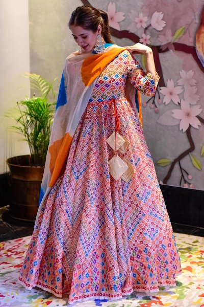 Ready To Wear White Printed...
