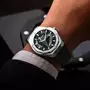 Sylvi Imperial Black Luxury Fashion Men's Watch With Silver Case