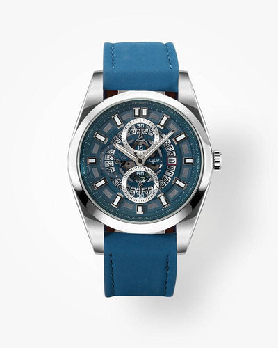 Sylvi Blue Leather Strap Ca...