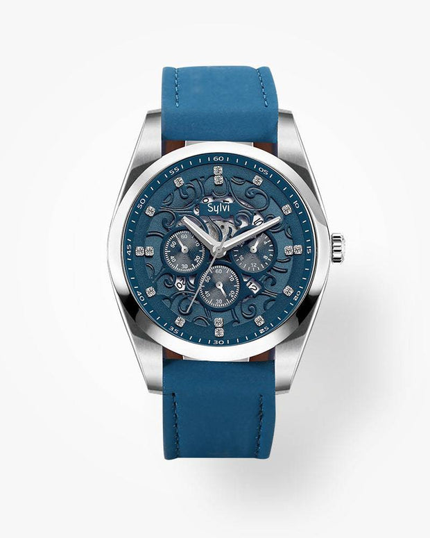 Sylvi Blue Casual Analog Ch...