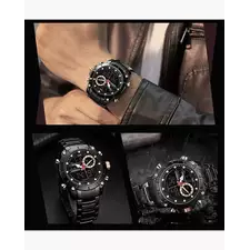 Sylvi Black Premium Men's Wrist Watch with Date Display - Sylvi