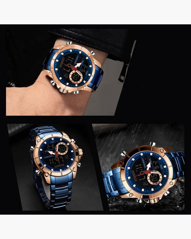 Sylvi Glossy Blue Dual Time...