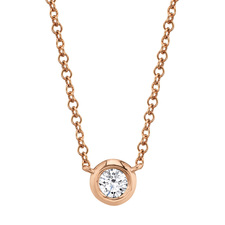 Buy 0.20Ct Diamond Bezel Necklace