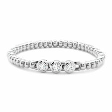 Hulchi Belluni Stretch Bracelet, 18K White Gold