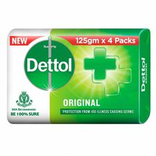 Dettol Orignal Soap - Pack of 4, 125gm each