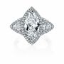 Marquise Halo Diamond Engagement Ring