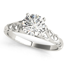Solitaire Style Diamond Engagement Ring