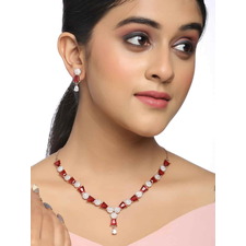 american-diamond-necklace-set-with-drop-diamond-viraasi