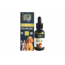 Cure by Design 500 mg Hemp Oil for Dogs &amp; Cats, 30 ml