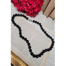 Carmen Short Pearl Necklace (Black)