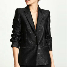 Classic Black Womens Suit Jacket Manufacturer