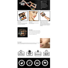 Forever52 16 Color Camouflage HD Palette CHP001, 40gm