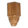 Red Oak Wood Acanthus Crown Block