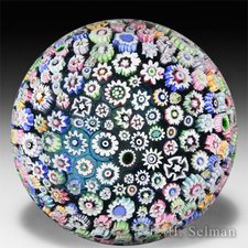 John Deacons 2014 close-packed millefiori super magnum paperweight. by John Deacons