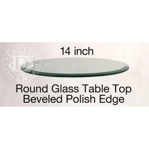 14 Inch Round Glass Table T...