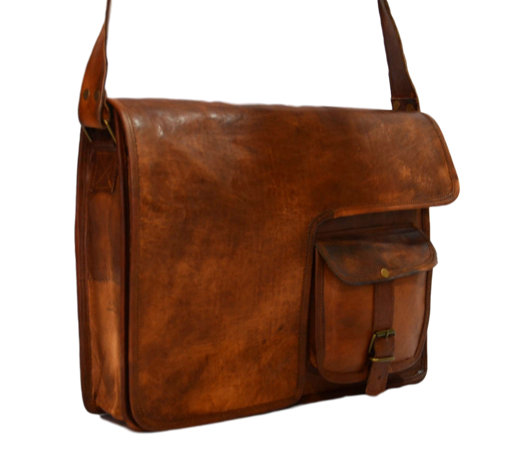 Vintage Leather Messenger B...