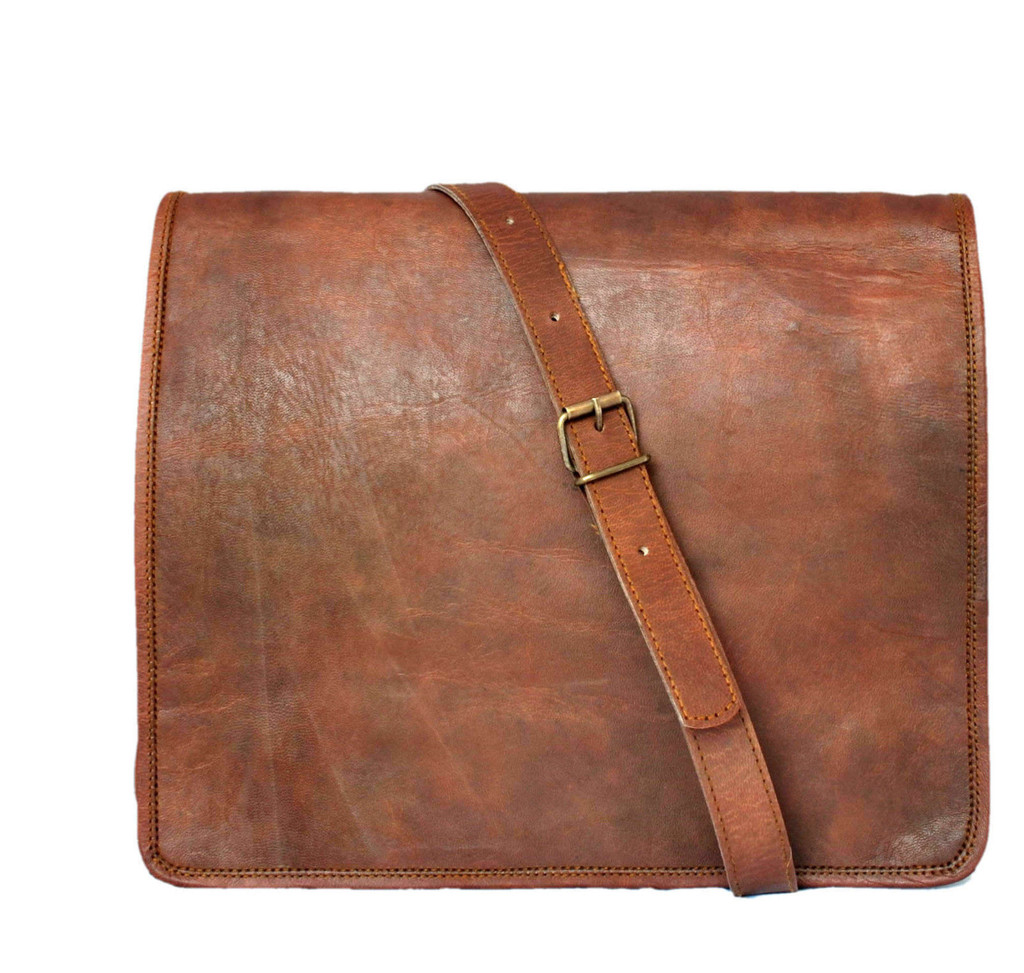 Vintage Leather Messenger B...