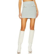 Solid &amp; Striped Ronnie Mini Skirt in Powder Blue | REVOLVE