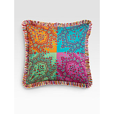 Etro - Kebir Colorblock-Print Satin Accent Pillow