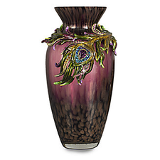 Jay Strongwater - Alina Peacock Feather Vase