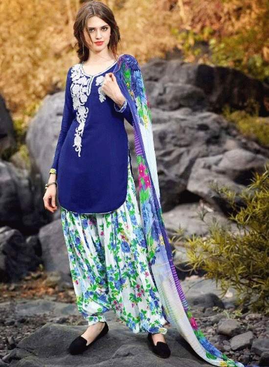 GLAMOROUS CASUAL WEAR BLUE ...