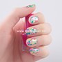 Dongguan wholesale colorful silver nail wrap nail art sticker