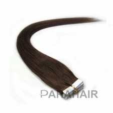 18" Dark Brown (#2) 20pcs Tape In Remy Human Hair Extensions