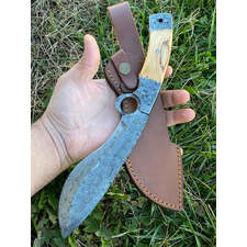 Handmade Gurkha Military Kukri Knife Damascus 12"