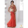 Peach Color Embroidery Desi...